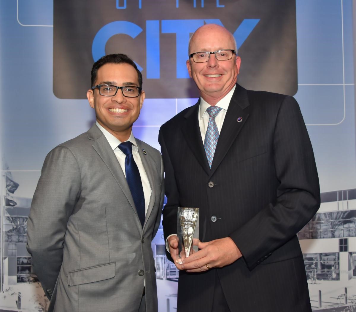 Mayor Gutierrez and Karma Chief Revenue Officer John Maloney.