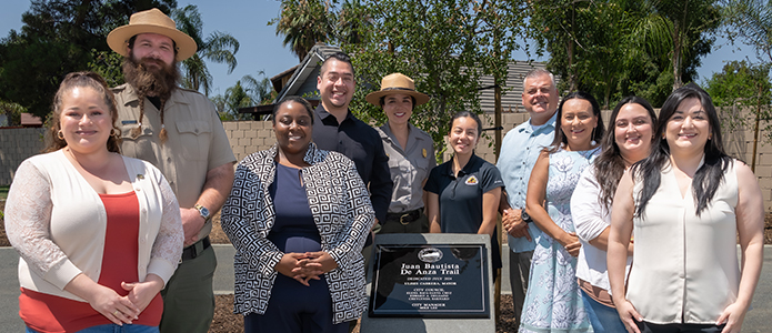 Park unveiling ceremony.
